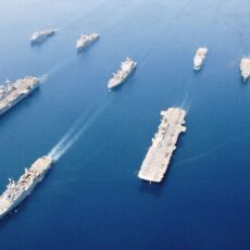 fleet of military ships at sea in arabian gulf may 2003 200200836 001 59ab108e03f4020011e771c7