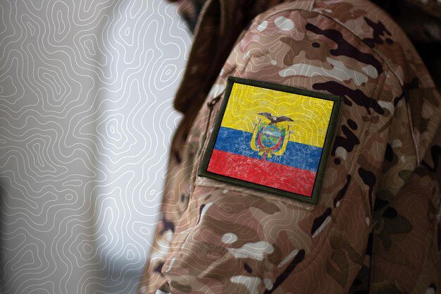 ecuador soldier soldier with flag ecuador ecuador flag on a military uniform ecuador army camouflage clothing 220166 5705