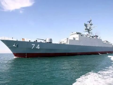 Iranian IRIS Sahand F 74 warship sank in the Persian Gulf 2