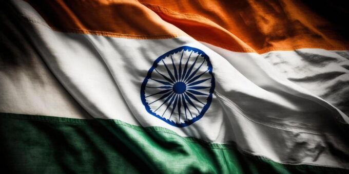 realistic of the waving india flag with interisting texture waving of national india flag india flag background design for independence day and other celebration flag of indian by ai generated free photo