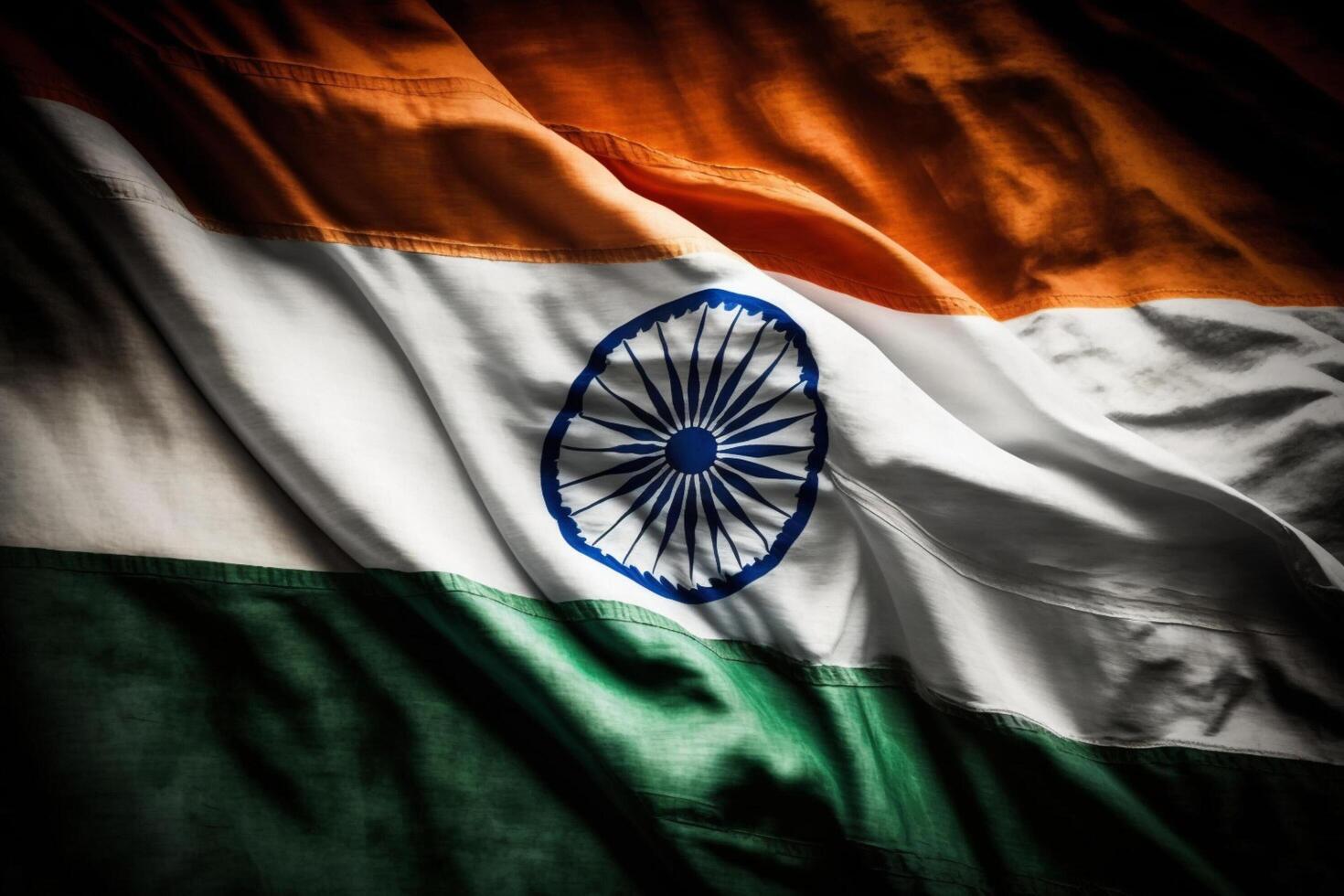 realistic of the waving india flag with interisting texture waving of national india flag india flag background design for independence day and other celebration flag of indian by ai generated free photo